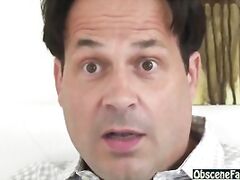 Ebony step d. fucks her white dad