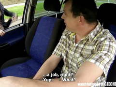 Czech MILF Hooker Fucked in Car